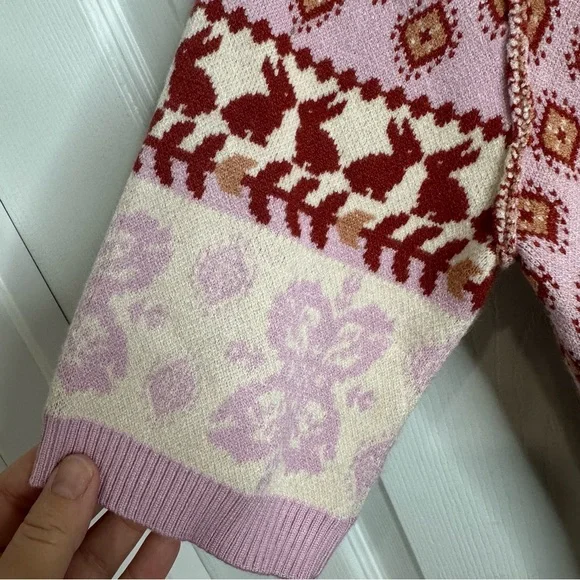 FREE PEOPLE Snow Bunny Bodysuit / Candy Combo Medium NWT Winter - Picture 10 of 10